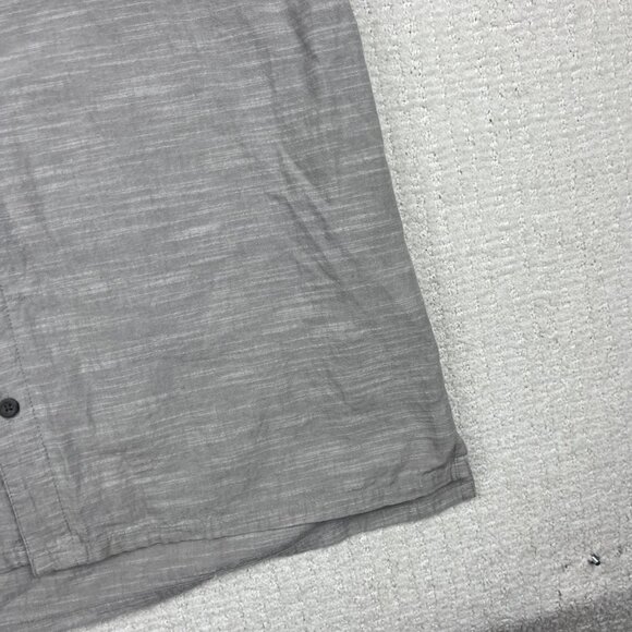 Woolrich Button Down Shirt Men's Large Short Sleeve Summer Outdoor Retro Gray - Picture 5 of 16